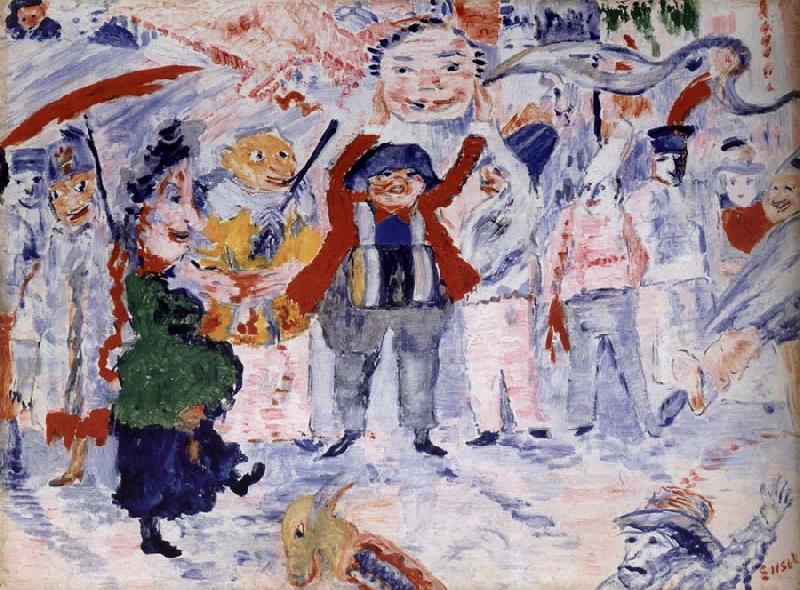 James Ensor Carnival in Flanders China oil painting art